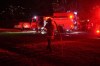 Cities across Canada are reporting a spike in fires in tents and homeless encampments as temperatures drop. Toronto Fire Service attend the scene of an encampment fire in Toronto, on Tuesday, Nov. 28, 2023. THE CANADIAN PRESS/Chris Young