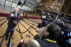 European Union foreign policy chief Josep Borrell speaks with the media as he arrives for an EU summit at the European Council building in Brussels, Thursday, Dec. 14, 2023. European Union leaders, in a two-day summit will discuss the latest developments in Russia's war of aggression against Ukraine and continued EU support for Ukraine and its people. (AP Photo/Virginia Mayo)