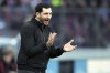 FILE - Berlin's head coach Sandro Schwarz shouts during the German Bundesliga soccer match between Hertha BSC Berlin and FC Bayern Munich in Berlin, Germany, Saturday, Nov. 5, 2022. The New York Red Bulls have named Sandro Schwarz as coach just months after his Hertha Berlin team was relegated from the Bundesliga, the team announced Thursday, Dec. 14, 2023. (AP Photo/Michael Sohn, File)