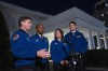 Artemis II crew members from left, Reid Wiseman, Victor Glover, Christina Hammock Koch, and Jeremy Hansen speak to members of the media outside the West Wing of the White House in Washington, Thursday, Dec. 14, 2023, after meeting with President Joe Biden. (AP Photo/Andrew Harnik)