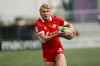 Canada's Ethan Hager runs in for the try against Mexico during men's semifinal rugby action at the Rugby Sevens Paris 2024 Olympic qualification event at Starlight Stadium in Langford, B.C., Sunday, Aug. 20, 2023. The Canadian men's rugby sevens team faces a tough field in its final bid to qualify for the Paris Olympics. THE CANADIAN PRESS/Chad Hipolito
