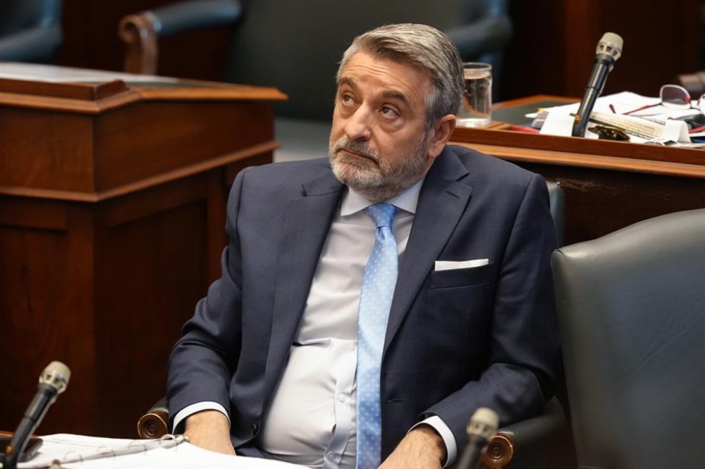 The owner of one of the 15 properties removed from — then returned to — the Greenbelt is challenging a law that reversed Premier Doug Ford's plan to open the land up for development as unconstitutional. Paul Calandra, Ontario's Minister of Municipal Affairs and Housing, attends Question Period at the Ontario Legislature in Toronto, Tuesday, Nov. 28, 2023. THE CANADIAN PRESS/Chris Young