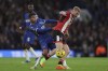 Chelsea's Thiago Silva, left challenges Sheffield United's Oli McBurnie during the English Premier League soccer match between Chelsea and Sheffield United at Stamford Bridge in London, Saturday, Dec. 16, 2023. (AP Photo/Ian Walton)