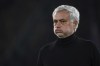 Roma's coach Jose Mourinho gestures, during the Italian Serie A soccer match between Bologna and Roma, at Renato Dall'Ara Stadium, in Bologna, Italy, Sunday, Dec. 17, 2023. (Massimo Paolone /LaPresse via AP)