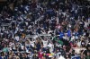 Vancouver Whitecaps fans cheer as the team walks onto the field before Game 2 of a first-round MLS playoff soccer match against Los Angeles FC, in Vancouver, on Sunday, November 5, 2023. The Whitecaps are shifting their first-round CONCACAF Champions Cup game on Feb. 7 to Starlight Stadium in Langford, B.C., because of a scheduling conflict at B.C. Place, the club's home stadium. THE CANADIAN PRESS/Darryl Dyck