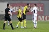 Istanbulspor players leave the field after their president Ecmel Faik Sarialioglu, called them off the pitch in protest of not getting penalty against Trabznospor, during a Turkish Super Lig soccer match in Istanbul, Turkey, Tuesday, Dec. 19, 2023. Sarialioglu was upset that the referee did not call a penalty before Paul Onuachu scored to give Trabzonspor a 2-1 lead at Necmi Kadıoglu Stadium.(Serkan Hacioglu/Dia Images via AP)