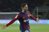 Barcelona's Sergi Roberto celebrates after scoring his side's second goal during the Spanish La Liga soccer match between Barcelona and Almeria at the Olimpic Lluis Companys stadium in Barcelona, Spain, Wednesday, Dec. 20, 2023. (AP Photo/Joan Monfort)