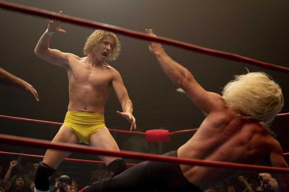 This image released by A24 shows Harris Dickinson in a scene from