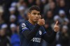 Chelsea's Thiago Silva gives the thumbs up sign during the English Premier League soccer match between Wolverhampton Wanderers and Chelsea at Molineux stadium in Wolverhampton, England, Sunday, Dec. 24, 2023. (AP Photo/Rui Vieira)