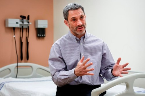 Dr. Stephen Freedman, a professor of pediatrics at the University of Calgary, speaks during an interview at the Alberta Children's Hospital in Calgary on Tuesday, Dec. 12, 2023. THE CANADIAN PRESS/Jeff McIntosh