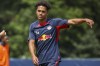 FILE - Portugese player Fabio Carvalho during a training session of the German first division, Bundesliga, soccer team RB Leipzig in Leipzig, Germany, on July 13, 2023. Liverpool has recalled Fabio Carvalho early from his loan spell at RB Leipzig. The 21-year-old winger had joined the German side on a season-long loan but made only three starts in a total of 15 appearances in all competitions for the team so far this season. (Jan Woitas/dpa via AP)