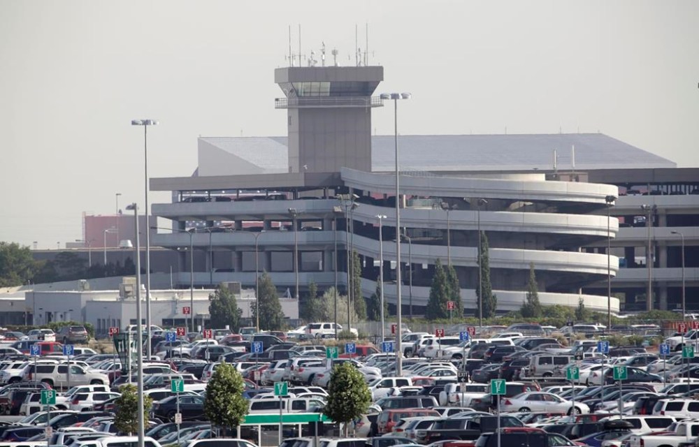 FILE - The Salt Lake City International Airport is seen, July 18, 2014, in Salt Lake City. A man was found dead inside an airplane engine Monday night, Jan. 1, 2024, at the Salt Lake City International Airport after police say he breached an emergency exit door and walked onto the tarmac. (AP Photo/Rick Bowmer, File)