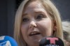 FILE - Virginia Roberts Giuffre, a sexual assault victim, speaks in New York, July 2, 2020. Social media is abuzz with news that a judge is about to release a list of 