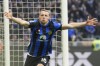 Inter Milan's Davide Frattesi celebrates after scoring his side's second goal during the Serie A soccer match between Inter Milan and Hellas Verona at the San Siro Stadium in Milan, Italy, Saturday, Jan. 6, 2024. (AP Photo/Antonio Calanni)