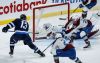 Winnipeg Jets' Gabriel Vilardi (13) scores against Colorado Avalanche goaltender Ivan Prosvetov (50) as Ross Colton (20) and Logan O'Connor (25) defend during first period NHL action in Winnipeg on Saturday, December 16, 2023. THE CANADIAN PRESS/John Woods
