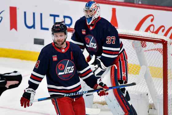 Winnipeg Jets' Josh Morrissey (44) is up to five goals and 28 points in 31 games this season. (Fred Greenslade / The Canadian Press files)
