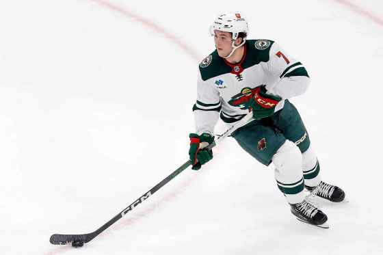 Minnesota Wild's Brock Faber is averaging 27:30 of ice time per game this month (Michael Dwyer / The Associated Press files)