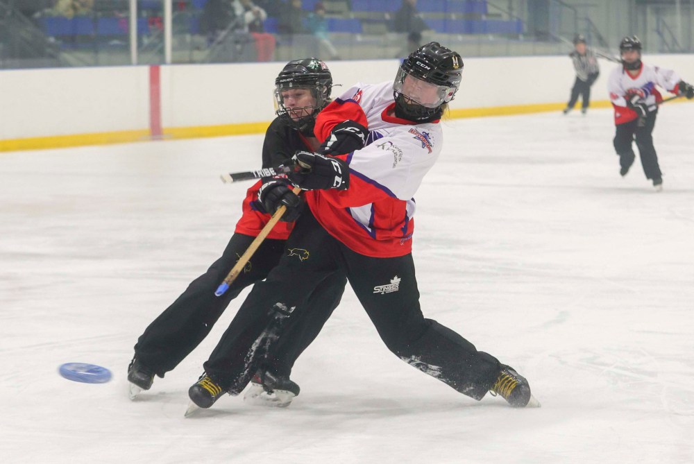 RUTH BONNEVILLE / WINNIPEG FREE PRESS
Ringette League's  U16A All-Star Game at Seven Oaks Arena Winnipeg Wednesday.