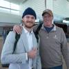 WINNIPEG JETS
                                Jets defenceman Dylan Samberg, with his father, Michael.