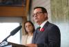 RUTH BONNEVILLE / WINNIPEG FREE PRESS FILES
                                In the days following the NDP’s Oct. 3 election victory, Tory cabinet minister Jeff Wharton, right, is accused of trying to get two cabinet colleagues to issue an environmental licence to a controversial silica mining operation east of Winnipeg.