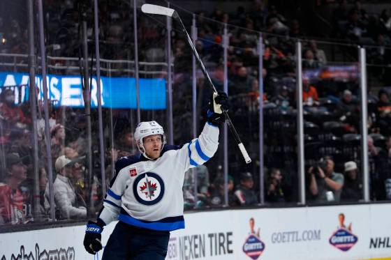 RYAN SUN / ASSOCIATED PRESS FILESNikolaj Ehlers (above) and the rest of the Winnipeg Jets are enjoying the top spot in the NHL standings. Can they keep it up?