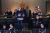 Winnipeg Jets dads and mentors share a suite at Mullett Arena as their sons and mentees play the Arizona Coyotes Sunday in Tempe, Ariz. (Darryl Webb / The Associated Press)