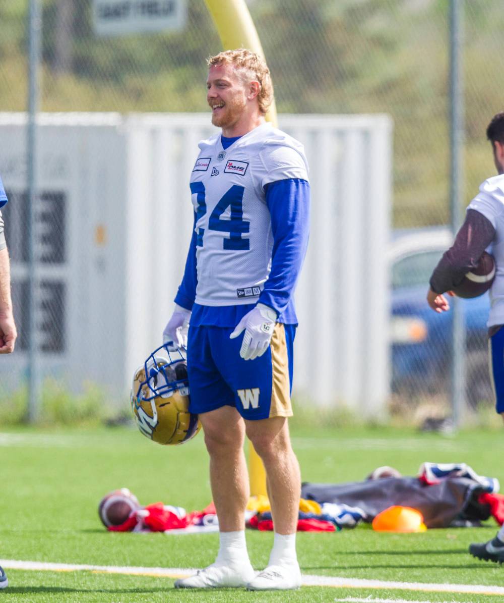 MIKAELA MACKENZIE / WINNIPEG FREE PRESS files
Now that he’s retired as a player, CFL all-time special teams tackle leader Mike Miller will be coaching the Bombers special teams.