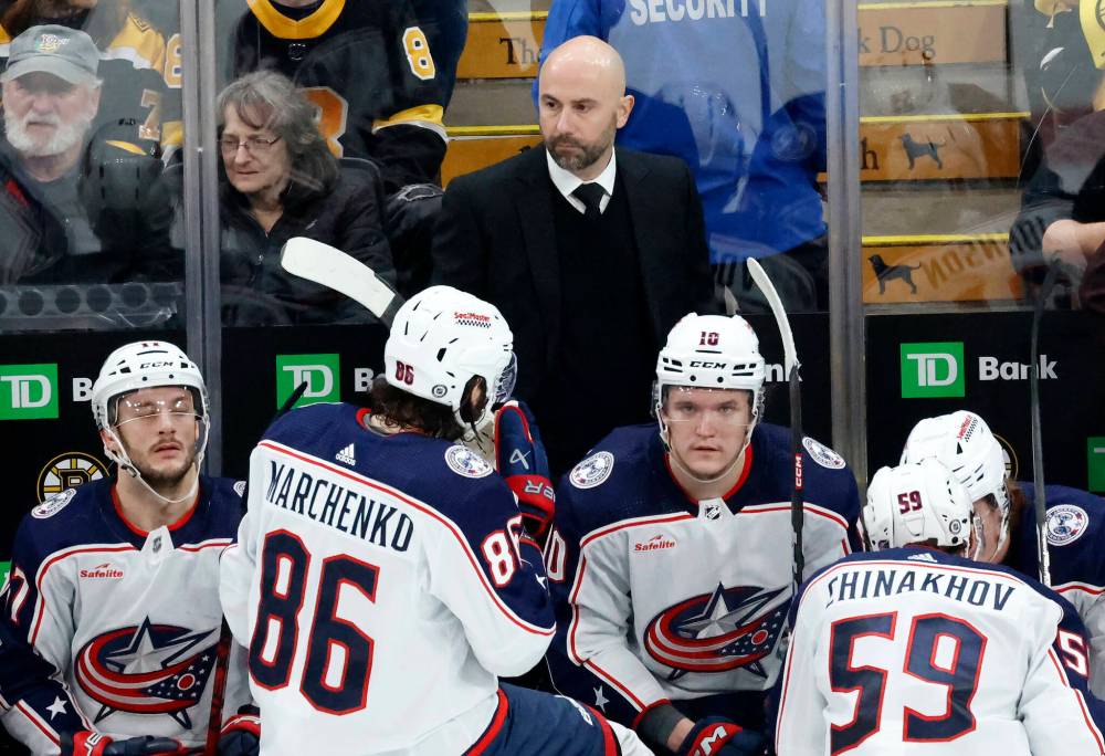 Columbus Blue Jackets head coach Pascal Vincent left a lasting impression on the Winnipeg Jets and Manitoba Moose. (Mary Schwalm / The Associated Press files)
