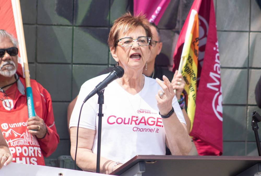 Mike Thiessen / Winnipeg Free Press Files
Darlene Jackson, president of the Manitoba Nurses Union, says that nurses ‘need to feel safe, valued and respected.’