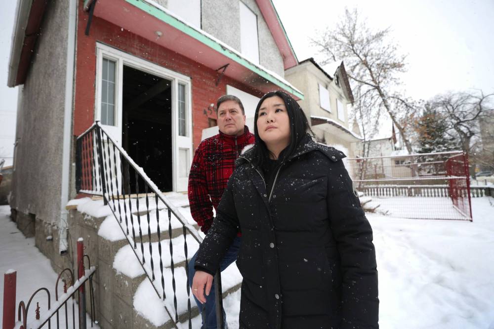RUTH BONNEVILLE / WINNIPEG FREE PRESS
“This building has been targeted,” Maria Suzuki said on Wednesday.