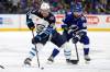 Winnipeg Jets left wing Kyle Connor (81) skates around Tampa Bay Lightning right wing Nikita Kucherov (86) during the first period of an NHL hockey game Wednesday, Nov. 22, 2023, in Tampa, Fla. (Chris O’Meara / The Associated Press files)