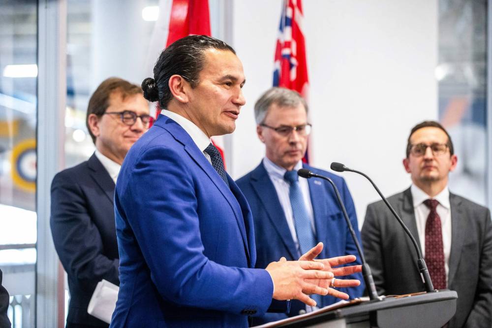 MIKAELA MACKENZIE / WINNIPEG FREE PRESS
Premier Wab Kinew: “Manitoba has a very strong case to make that the carbon price could be revisited here in our province.”