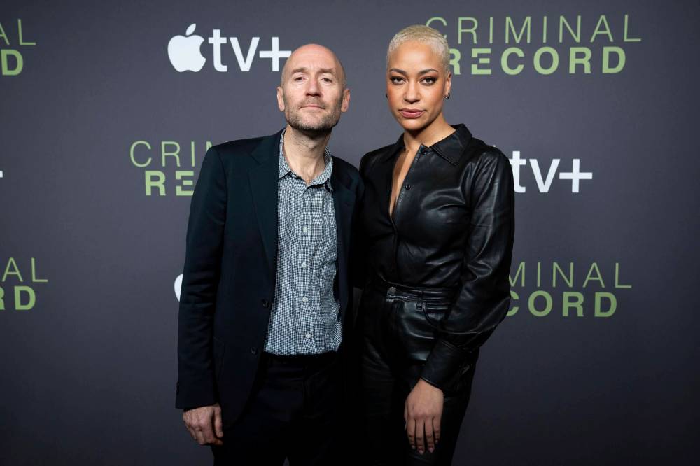 Paul Rutman (left) and Cush Jumbo pose for photographers upon arrival at the premiere of the television series Criminal Record earlier this month in London. (Scott A Garfitt / Invision / Associated Press)