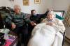 MIKE DEAL / WINNIPEG FREE PRESS 
                                Jane Pogson, with her parents, Rodney and Ann Ledwich, in their home on Assiniboine Avenue where Pogson moved her mother after being shocked at the state of the personal-care home to which she’d been assigned after a hip fracture.