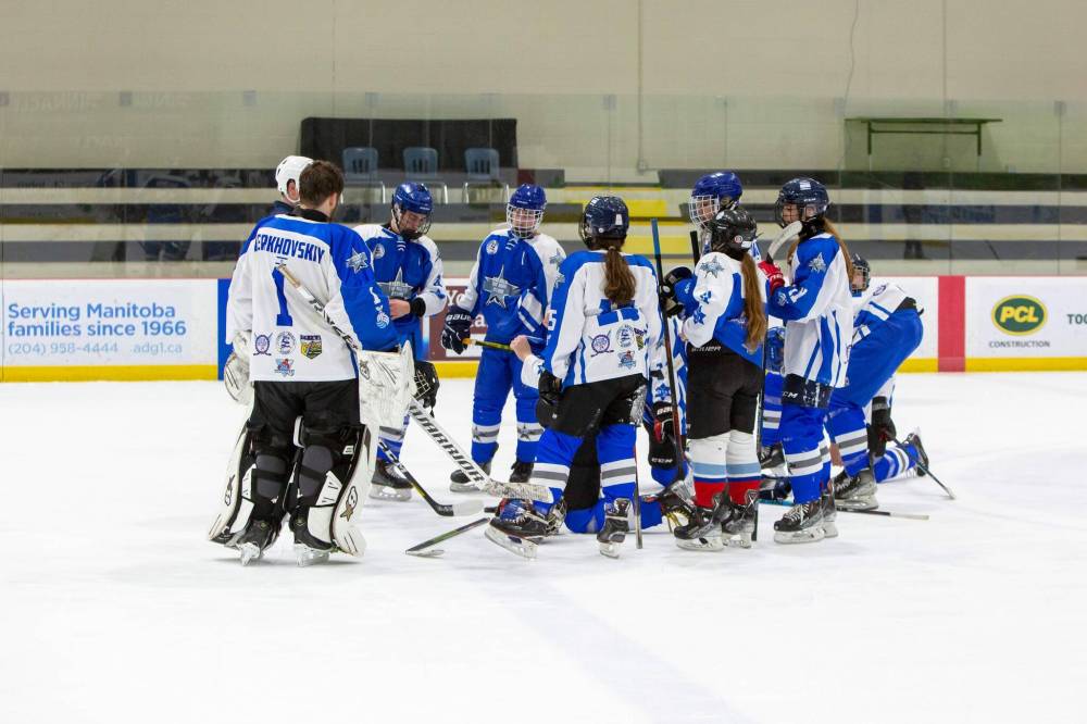Players on the Israel hockey team have lived in Northern Israel since October 2023 while the Israel-Gaza war has been going on. the team decided to travel to Winnipeg as a way to escape the challenges back home. (Brook Jones / Winnipeg Free Press)
