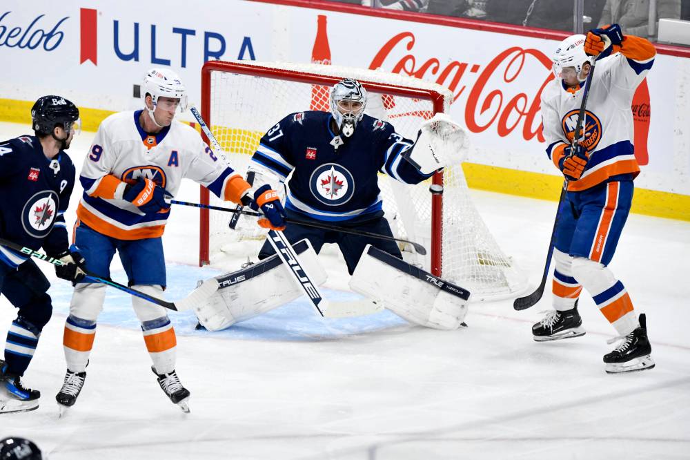 Fred Greenslade / THE CANADIAN PRESS
The outstanding play of goaltender Connor Hellebuyck is one of the reasons the Jets are among the NHL’s top teams this season.