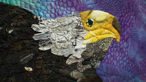 SUPPLIED A Bullet Pulling Thread - documentary Marilyn Farquhar, sister of Barry Shantz, 63, who was shot and killed by a member of the RCMP in BC four years ago, makes grief quilts called kairos to keep her brother’s story alive and apply pressure on the government to press charges and change policy.