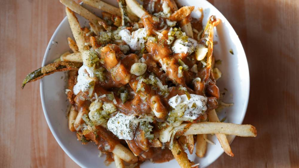 The Ron Burgundy, Underdogs' 2023 La Poutine Week entry. (Supplied La Poutine Week)