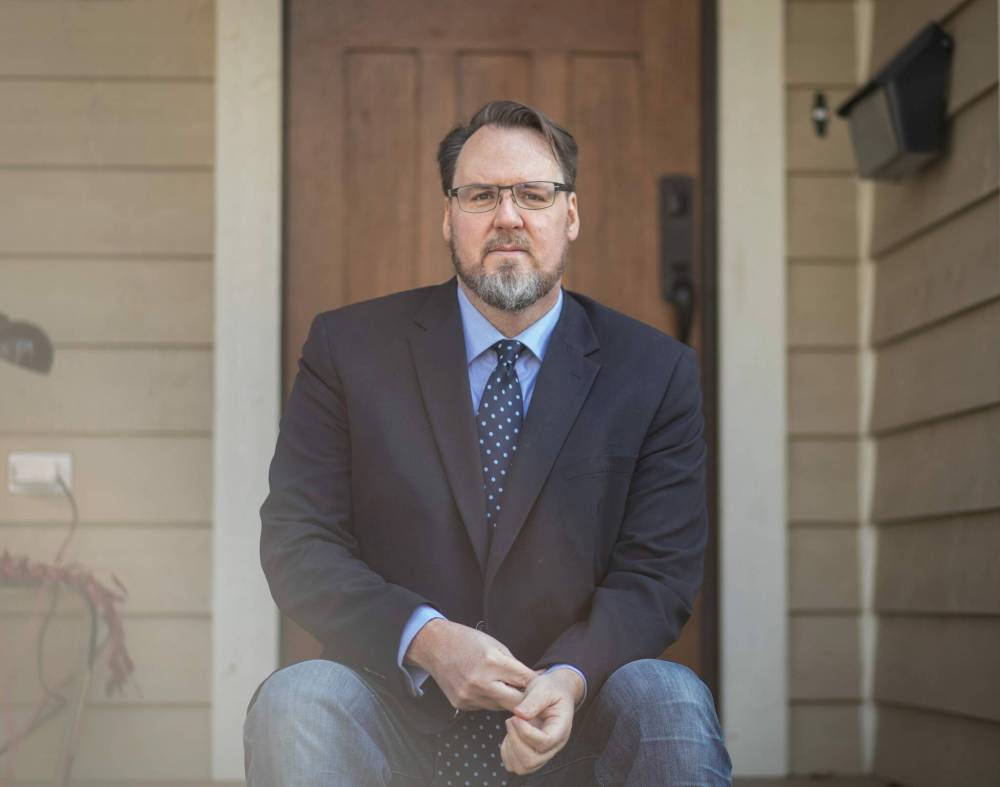 JESSICA LEE / WINNIPEG FREE PRESS FILES
Greg Gilhooly has written about the abuse he says he suffered at the hands of James as a teenager in St. James more than 40 years ago.