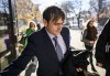 A judge is expected to hear sharply differing arguments Thursday about the punishment he should hand to former RCMP intelligence official Cameron Jay Ortis, convicted of breaching Canada's secrets law. Ortis arrives for his trial at the courthouse in Ottawa, Thursday, Nov. 16, 2023. THE CANADIAN PRESS/Justin Tang