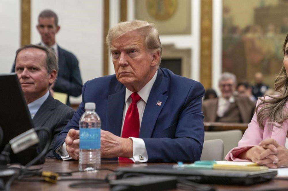 FILE - Former President Donald Trump attends the Trump Organization civil fraud trial in New York State Supreme Court, Dec. 7, 2023, in New York. Trump is returning to court Thursday for closing arguments in his New York civil fraud trial. The former president had been planning to deliver his own summation, but a judge nixed that. (David Dee Delgado/Pool Photo via AP, File)