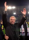 FILE - Sven Goran Eriksson, Lazio's former coach, waves to Lazio's fans in Rome's Olympic stadium to celebrate their soccer team's 100th anniversary, Tuesday, Jan. 9, 2000. Swedish soccer coach Sven-Goran Eriksson says he has cancer and might have less than a year to live. The former England coach has told Swedish Radio he discovered he had cancer after collapsing suddenly. (AP Photo/Pier Paolo Cito, File)
