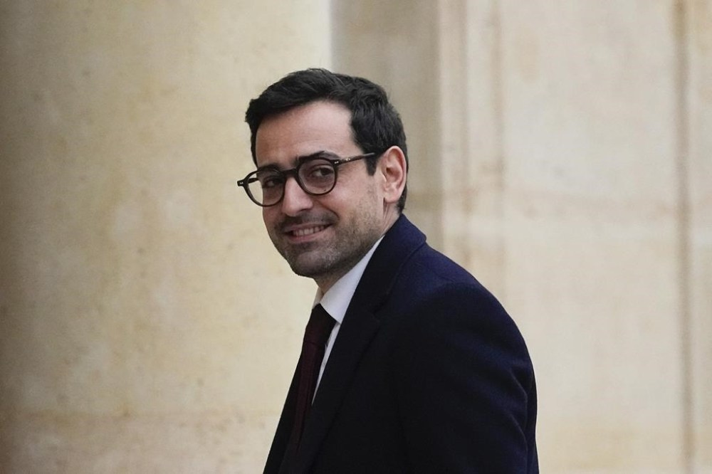 Newly appointed French Foreign Minister Stephane Sejourne arrives to attend the weekly cabinet meeting after a cabinet reshuffle, Friday, Jan. 12, 2024 at the Elysee Palace in Paris. (AP Photo/Michel Euler)