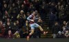 Burnley's Zeki Amdouni celebrates scoring their side's first goal of the game during their English Premier League soccer match against Luton Town at Turf Moor, Burnley, England, Friday, Jan. 12, 2024. (Martin Rickett/PA via AP)