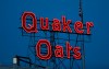 The new Quaker Oats sign is seen in Cedar Rapids, Iowa on Tuesday, June 8, 2021. The Canadian Food Inspection Agency is recalling various yogurt and parfait bowls that contain Quaker granola previously recalled due to possible salmonella contamination. THE CANADIAN PRESS/The Gazette via AP-Rebecca F. Miller