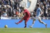 Lecce's Nikola Krstovic kicks the ball, during the Italian Serie A soccer match between Lazio and US Lecce, at Olympic stadium, in Rome, Sunday, Jan. 14, 2024. (Alessandro Garofalo/LaPresse via AP)