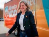 Alberta NDP Leader Rachel Notley arrives at a campaign rally in Calgary on Thursday, May 11, 2023. THE CANADIAN PRESS/Jeff McIntosh