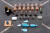 This undated photograph released by the U.S. military's Central Command shows what it is described as Iranian-made missile components bound for Yemen's Houthi seized off a vessel in the Arabian Sea. U.S. Navy SEALs seized Iranian-made missile parts and other weaponry from a ship bound for Yemen's Houthi rebels in a raid that saw two of its commandos go missing, the U.S. military said Tuesday, Jan. 16, 2024. (U.S. Central Command via AP)