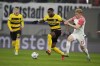 FILE - Young Boys' Ulisses Garcia, centre, challenges for the ball with Leipzig's Nicolas Seiwald during the group G Champions League soccer match between RB Leipzig and Young Boys Bern at the Red Bull arena stadium in Leipzig, Germany, Wednesday, Dec. 13, 2023. Marseille has signed defender Ulisses Garcia after the left-back completed his medical, the French league side said on Tuesday, Jan. 16, 2024. (AP Photo/Matthias Schrader, File)