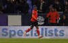 Luton Town's Chiedozie Ogbene celebrates scoring their side's second goal of the game during the English FA Cup third round replay soccer match between Bolton Wanderers' and Luton Town at the Toughsheet Community Stadium, Bolton, England, Tuesday, Jan. 16, 2024. (Martin Rickett/PA via AP)